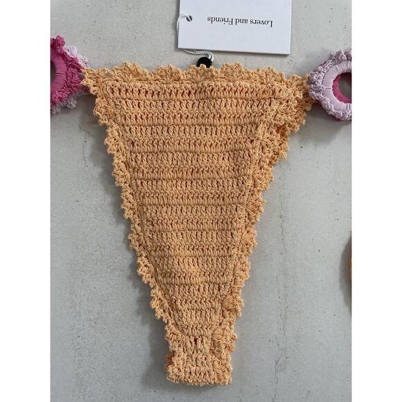 Lovers Friends Swim String Bikini Bottom Jinny Crochet Swimwear - Picture 2 of 9